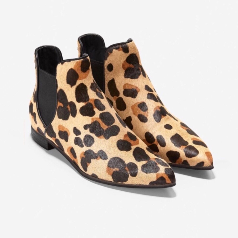 Cole Haan 8 Hara Genuine Calf Hair Chelsea Booties